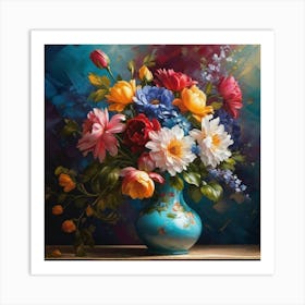 Flowers In A Vase 97 Art Print