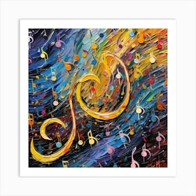 Music Notes 9 Art Print