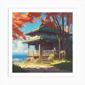 House By The Sea Art Print