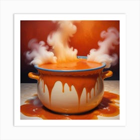 Pot Of Soup Art Print