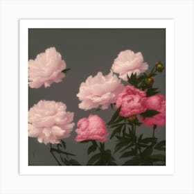 Pink Peonies Affiche