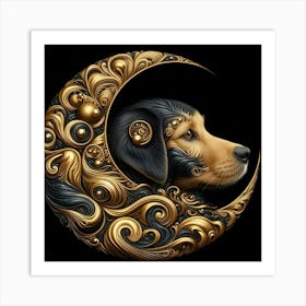 Moon Dog 1 Art Print