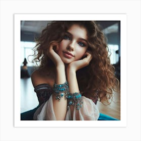 Beautiful Young Woman 1 Art Print