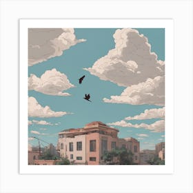 Birds In The Sky Art Print