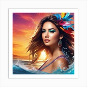 Hawaiian Beauty 2 Art Print