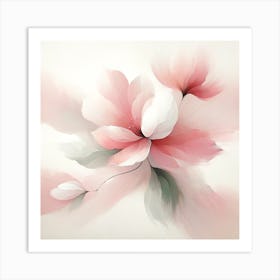 Abstract Floral Painting Art Print