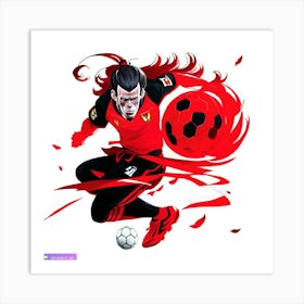 Soccer Player Art Print