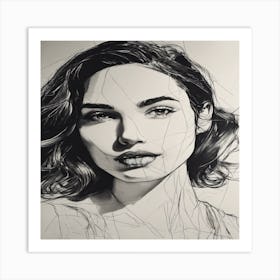 Portrait Of A Woman 1 Art Print