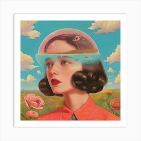 'The Girl In The Sky' Art Print