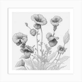 Flowers myluckycharm Art Print