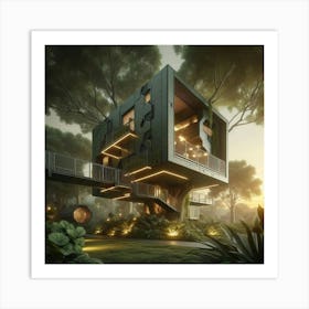 Futuristic Tree House 8 Art Print