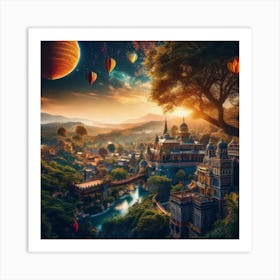 City In The Sky 13 Art Print