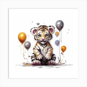 Tiger Cub 1 Art Print