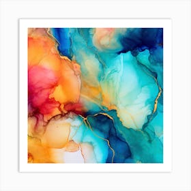 Abstract Watercolor Painting 9 Art Print