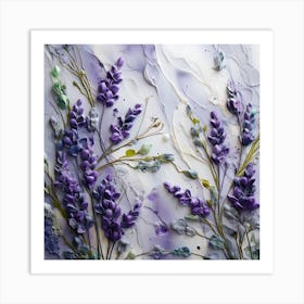 Lavender Painting 2 Art Print