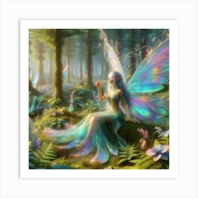 Fairy In The Forest 23 Art Print