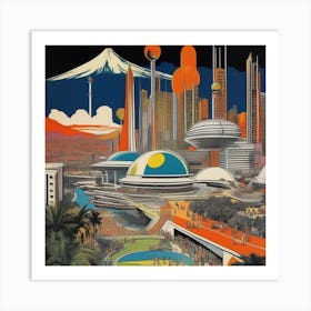Futuristic City 10 Art Print