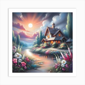 House By The Lake 5 Art Print