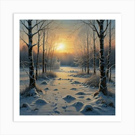 Winter Landscape 2 Art Print