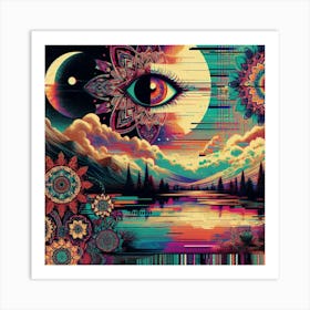 Psychedelic Eye Art Print