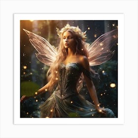 Fairy In The Forest 1 Art Print
