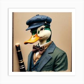 Duck In A Suit 16 Art Print