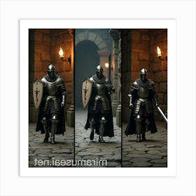 Knights In Armor Art Print