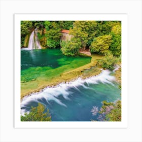 Plitvice Lakes Art Print