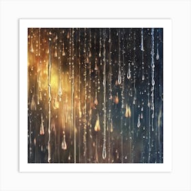 Rain Drops Art 8 Art Print