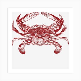 Red Crab Art Print