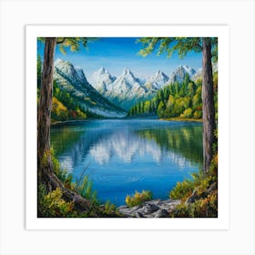 Mountain Lake 18 Art Print