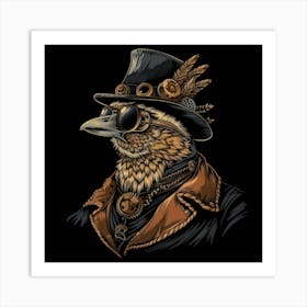 Steampunk Bird 10 Art Print