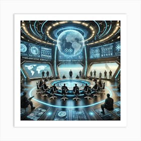 Ionosphere High Level Diplomatic Contact Converted Art Print