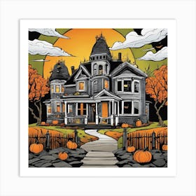 Halloween House 6 Art Print