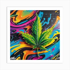 Marijuana Leaf 14 Art Print