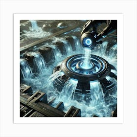 Cascade Sovereignty Scifi Aquashapers Trenches Art Print