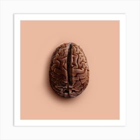 Brain Bean Square Art Print