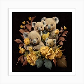 Koala Bears Art Print