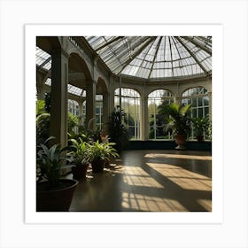 Default A Solitary Walk At Kew Gardens Plant House Interior Ar 1 Art Print