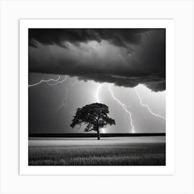 Lightning In The Sky 13 Art Print