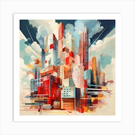 Cityscape 2 Art Print