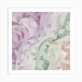 Abstract Mosaic Background Art Print