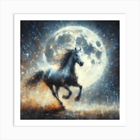 moon Horse Art Print