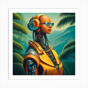 Robo-Girl Art Print