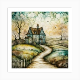 House On The Hill 3 Art Print