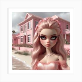 Pink Doll 1 Art Print