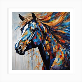 Colorful Horse Art Print