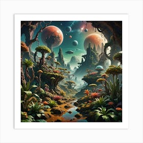 Alien Landscape 8 Art Print