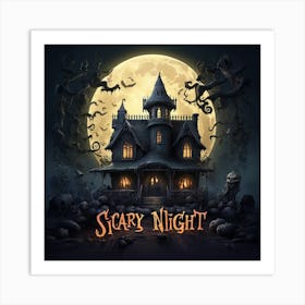 Scary Night 5 Art Print