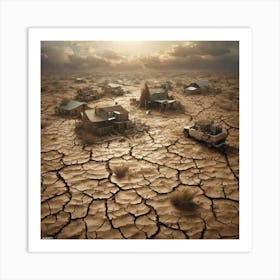 Arid Land Art Print